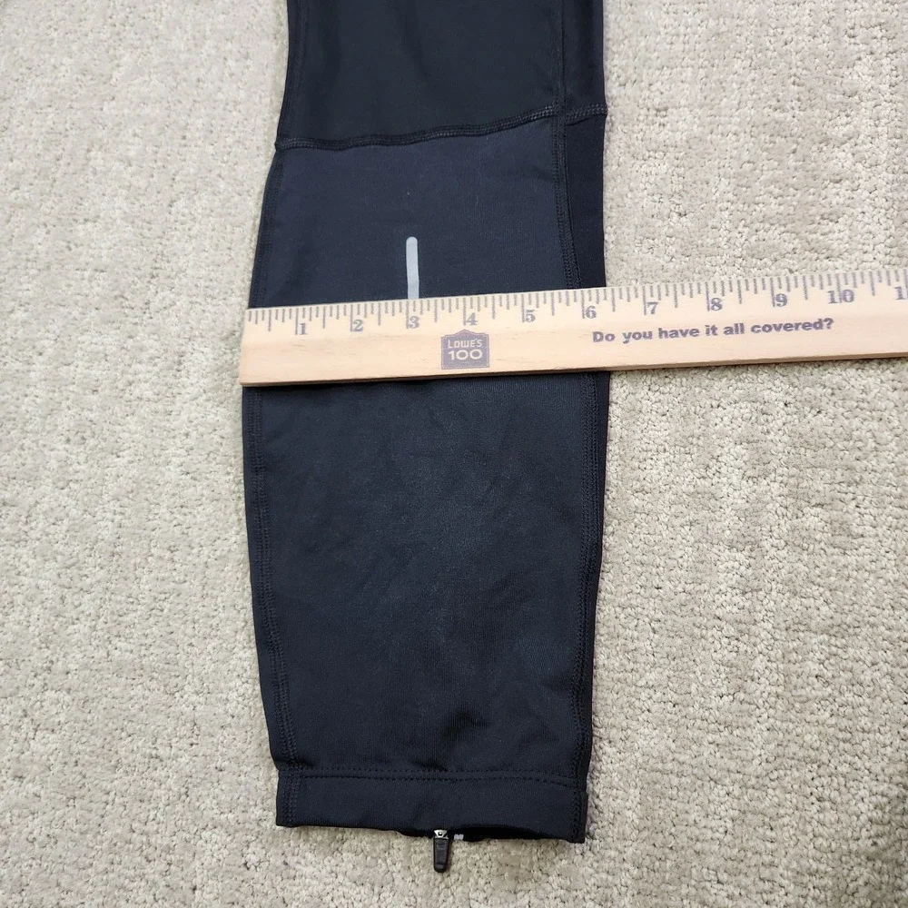 Nike Running Pants Men XL Element Thermal‎ Tights Reflective Black Dri Fit